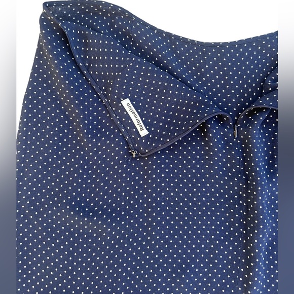 Reformation Polka Dot Skirt Sz 16 A-Line Cottagecore Academia Whimsigoth - Picture 4 of 16